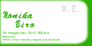 monika biro business card